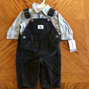 Carter’s baby boy two piece corduroy overall